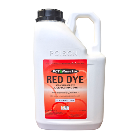 Reactor Red Dye Spray Indicator