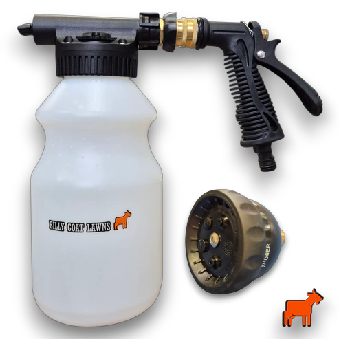 Hose on Sprayer - Billy Goat Lawns