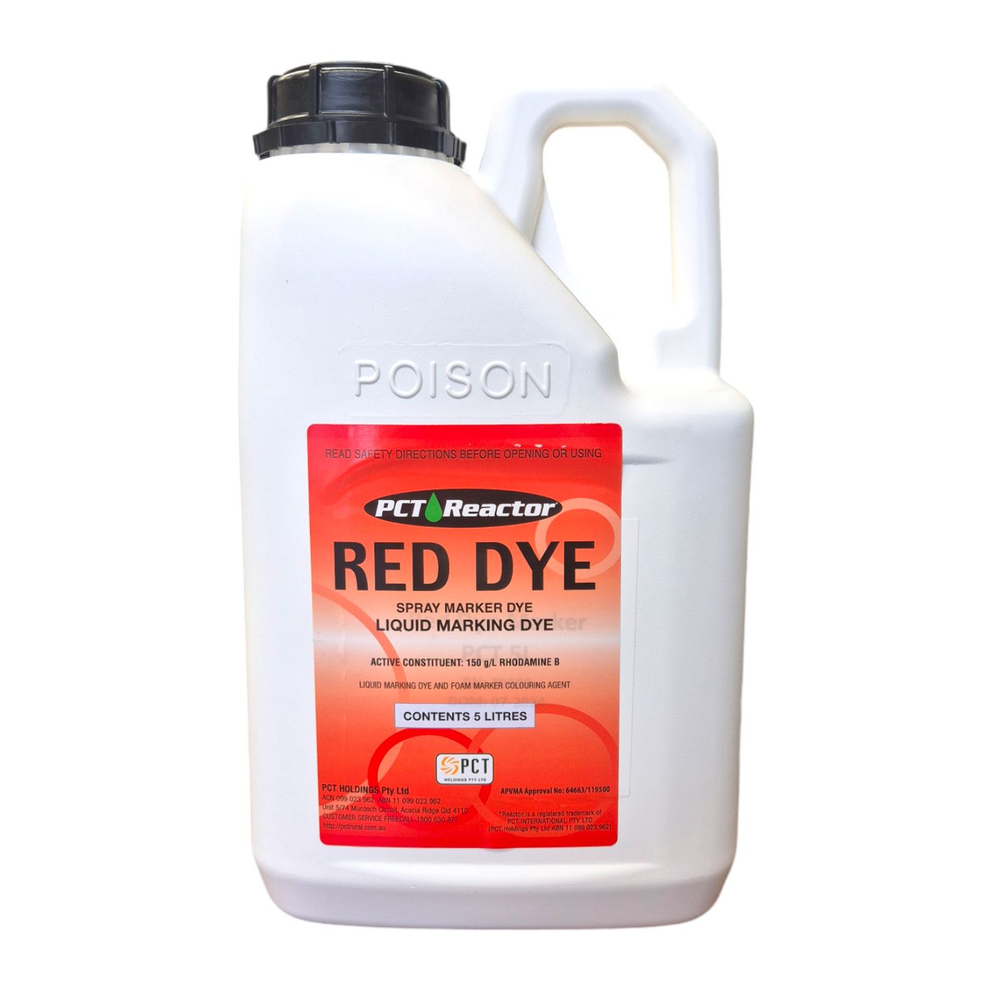 Reactor Red Dye Spray Indicator