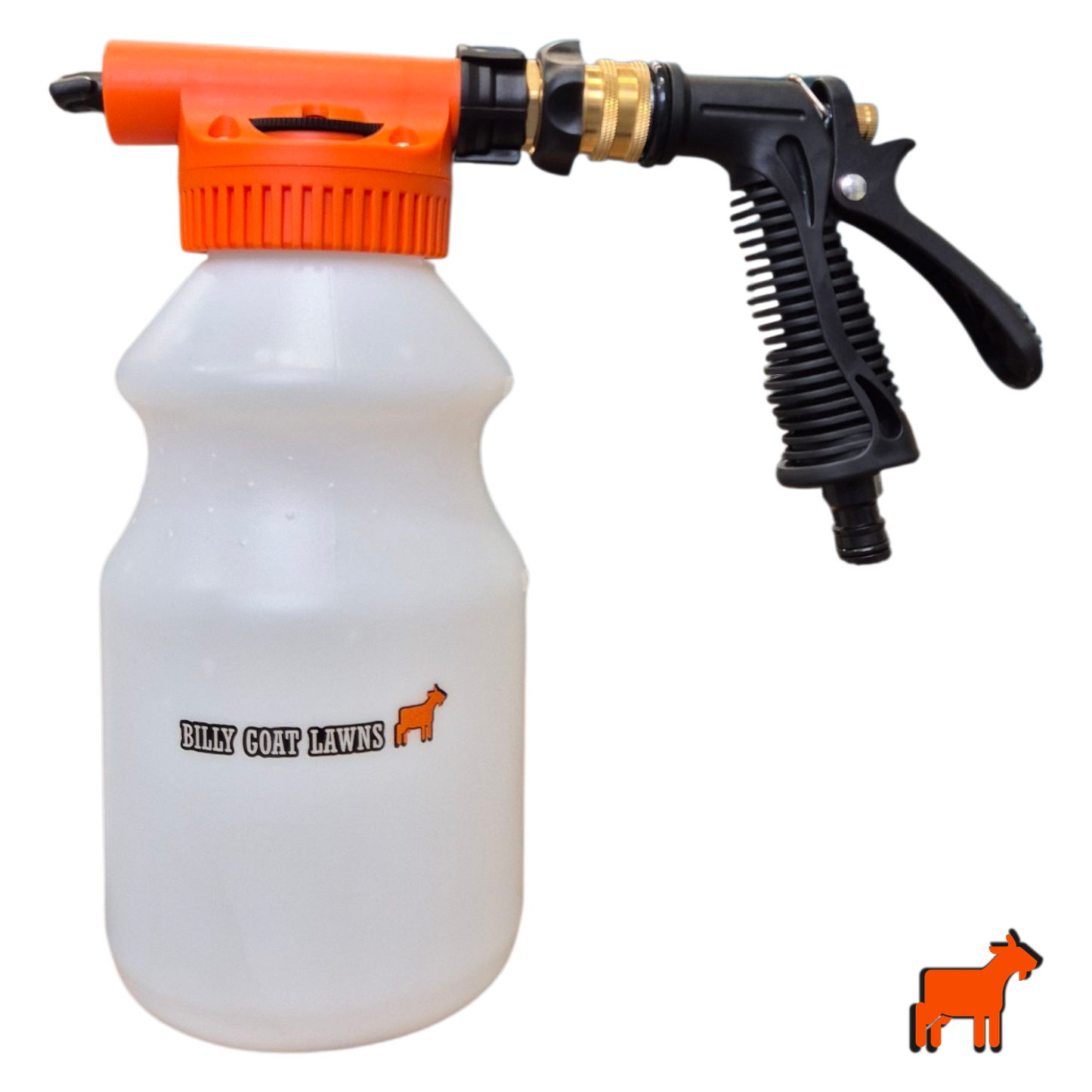 Hose on Sprayer - Billy Goat Lawns