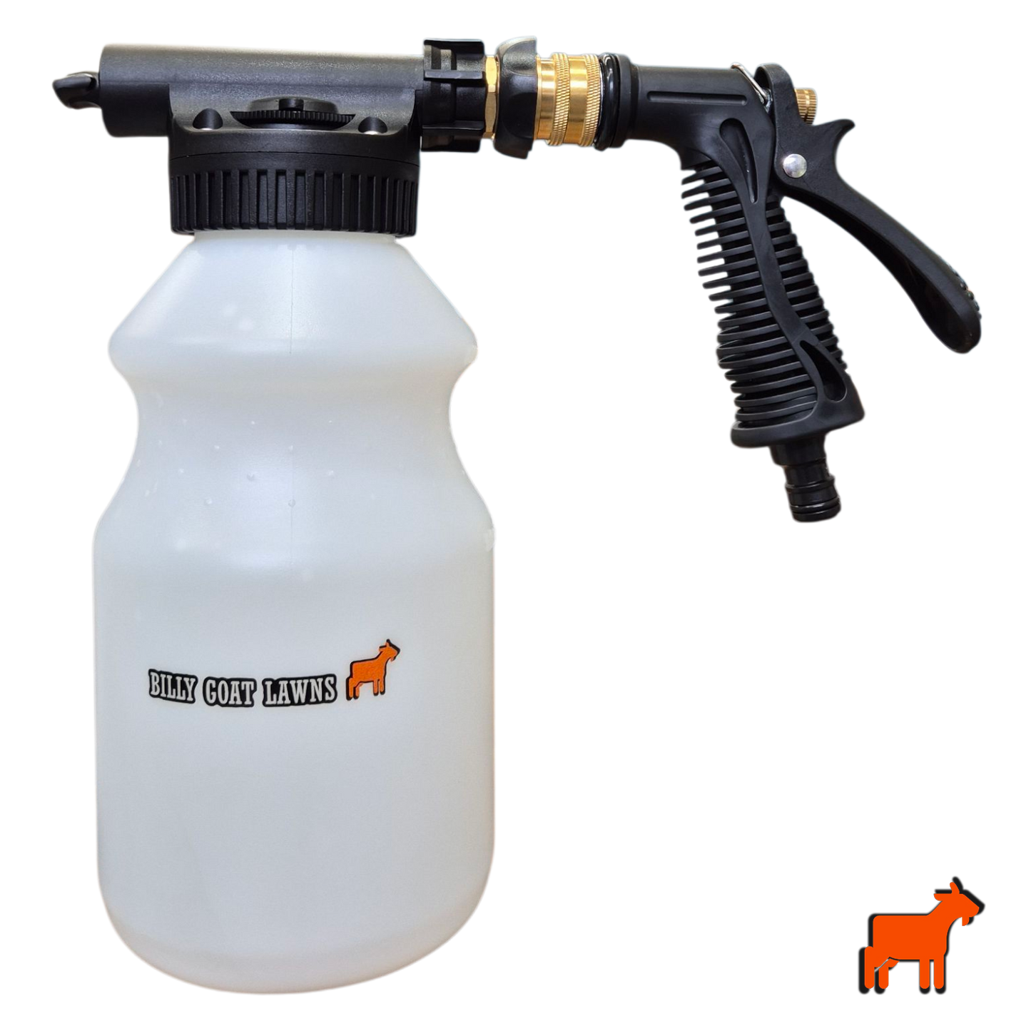 Hose on Sprayer - Billy Goat Lawns