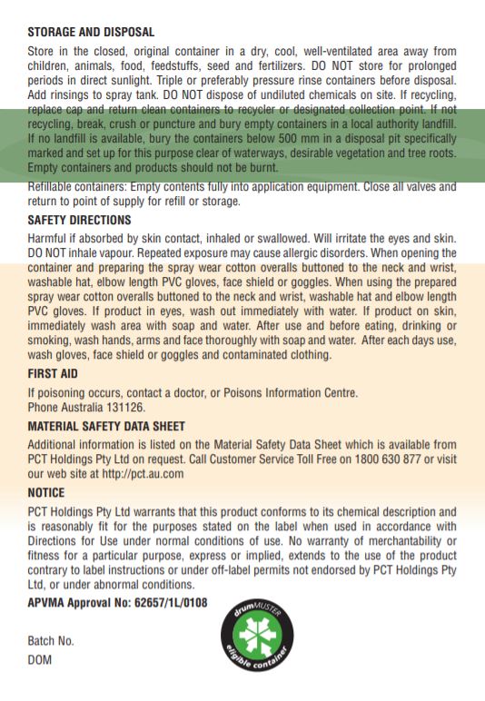 Dicamba M Selective Herbicide 1L